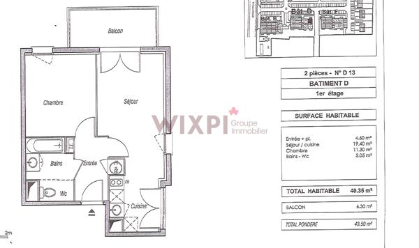Montélimar - T2 de 40m² avec balcon et parkings , Montelimar Montélimar - T2 de 40m² avec balcon et parkings , Montelimar