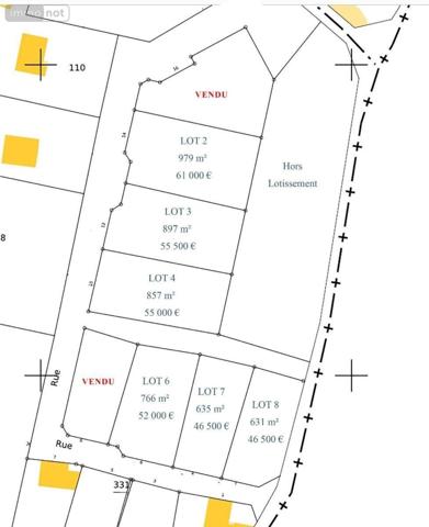 Terrain à Batir à vendre à Le Coudray-Macouard dans le Maine-et-Loire (49260), ref : 49076-283