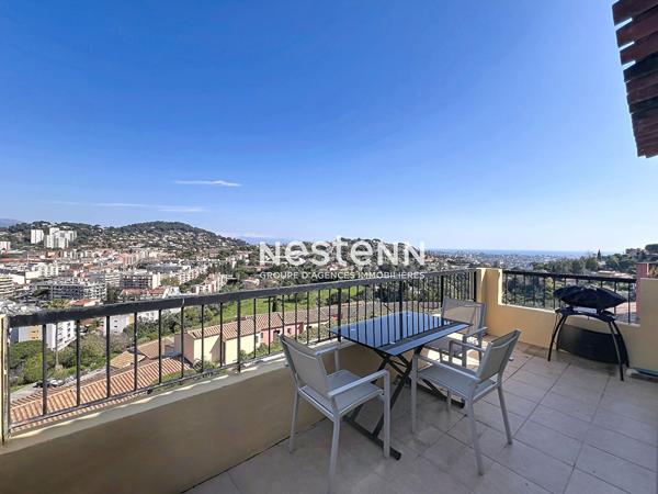 Super Cannes - 2P - 48 m² - Vue mer - Terrasse - Piscine - Parking - Potentiel 3P