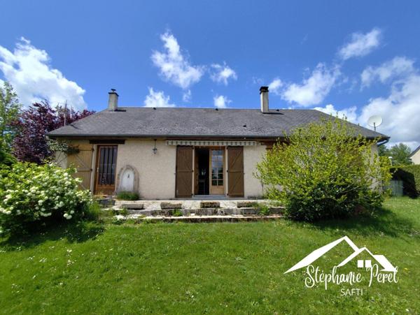 Maison plain-pied 2 chambres avec grand jardin – Calme et nature à Peyrelevade !