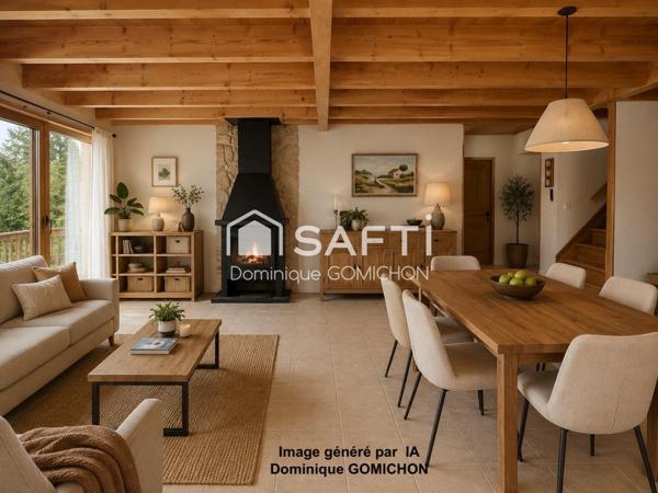 Jolie maison spacieuse avec une vue dégagée, très fonctionnelle