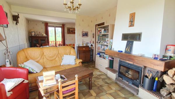 Pavillon sur sous-sol, campagne proche école et commerces