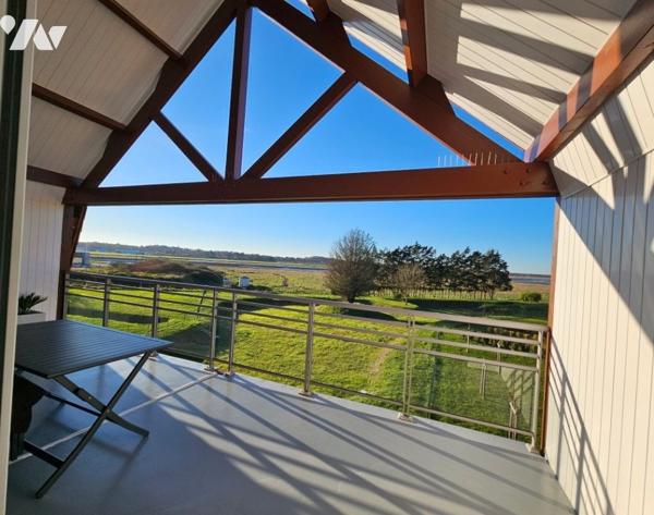 T4 de 105,80m² avec terrasse et balcon, vue exceptionnelle sur la Canche + 2 parkings à ETAPLES