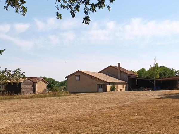 Vente ferme L Isle Jourdain (86150), 131.00m² avec 4 pièce(s) dont 2 chambre(s) sur 567892.00m² de terrain. La Bruyere Immobilier