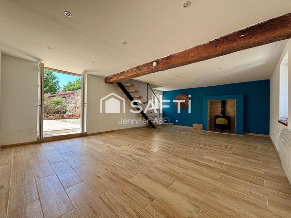 Maison en pierre - 105m2 - 2 chambres et 1 bureau