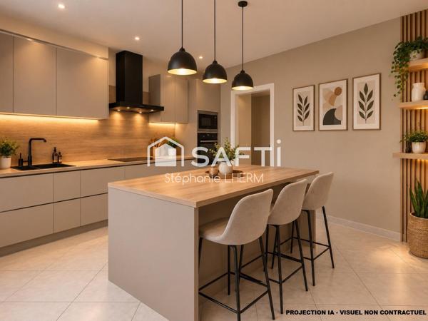Appartement de caractère de type 3 aux multiples prestations