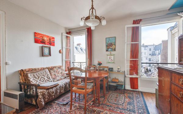 Appartement à vendre    2 pièces • 34,12 m2 Paris 16