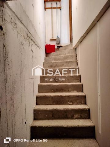 Appartement de 60m² avec garage sur 330m² de terrain et 58m² de jardinet