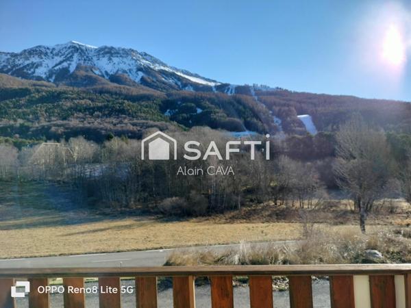 Appartement de 60m² avec garage sur 330m² de terrain et 58m² de jardinet