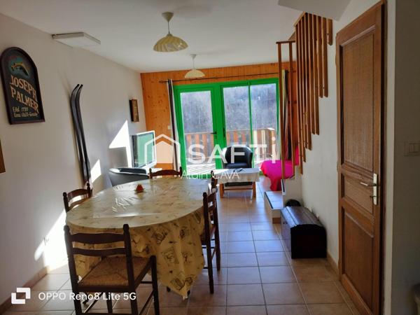 Appartement de 60m² avec garage sur 330m² de terrain et 58m² de jardinet