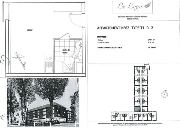 Appartement de 20,70 m²