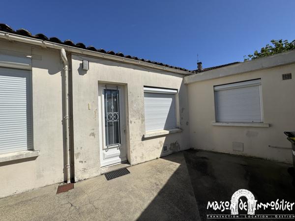 Location Maison de ville de plain-pied - 60m² - 3 pièces - COGNAC
