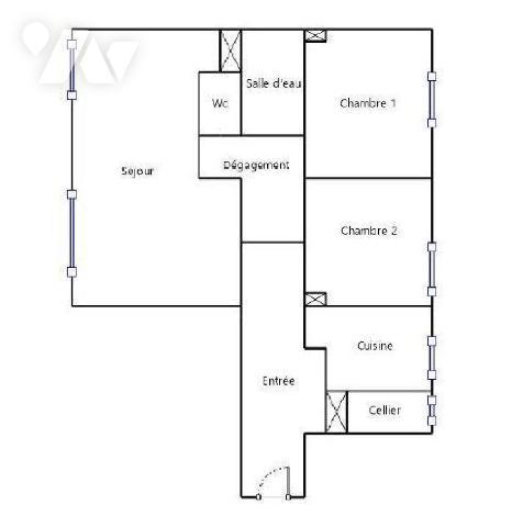 Au 4 et dernier étage avec ascenseur, appartement de 3/4 pièces situé au 6 villa du Trocadéro, ...