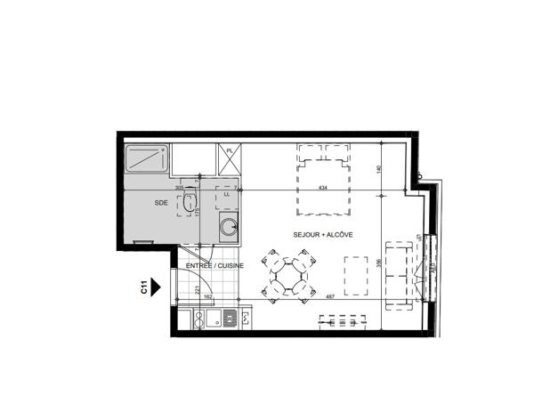 Studio situé au Kremlin-Bicêtre