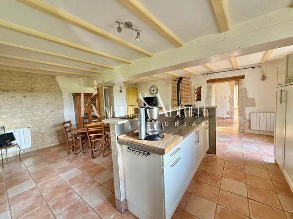 Maison en pierre 5 chambres, garages, dépendances et piscine