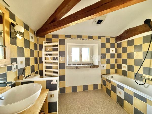 Maison en pierre 5 chambres, garages, dépendances et piscine