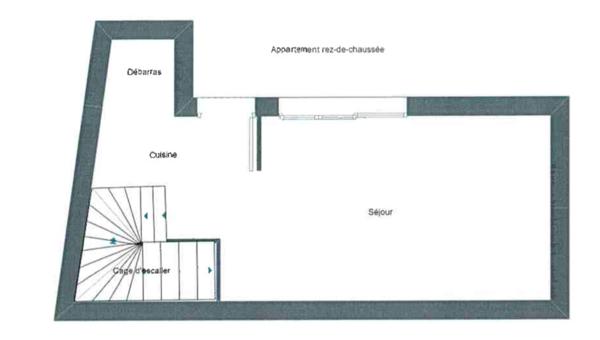 *Quartier Sainte Anne*Centre-ville* Maison de ville meublée – 44 m² habitables / 55 m² au sol – Calme