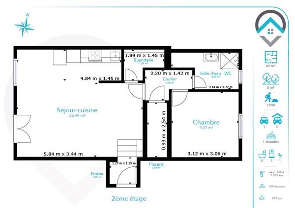 Vente / Appartement T2