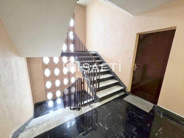 Grand F3, résidence bien tenue, loué à retraités