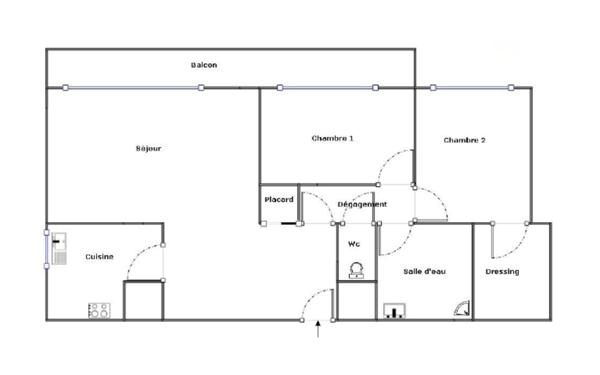 Appartement à vendre    3 pièces • 70 m2 Paris 14