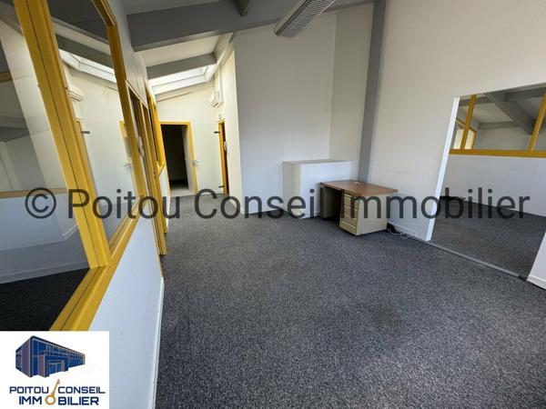 BUREAUX ENVIRON 128m2 FACILE D’ACCES ZONE MENDES FRANCE NIORT AVEC PARKINGS
