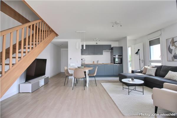 Duplex familial 6P en dernier étage avec 15m² de terrasse