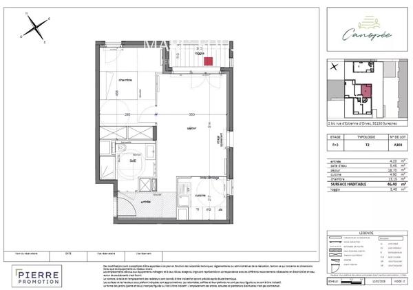 Suresnes – Appartement 2 pièces neuf avec loggia au cœur de la résidence Canopée 3T27