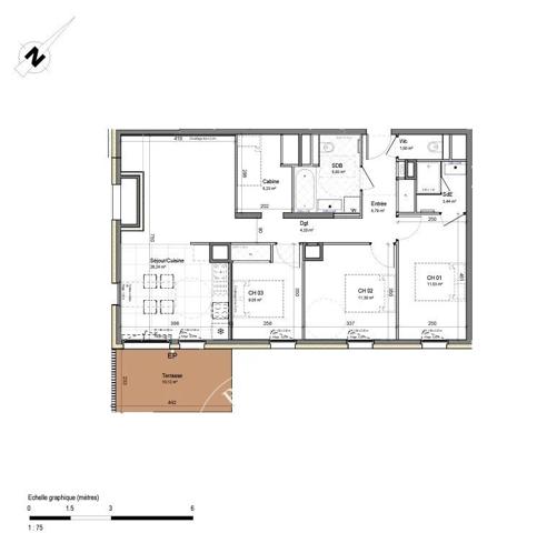 Morzine, Appartement 3 Chambres -  87 m² à vendre