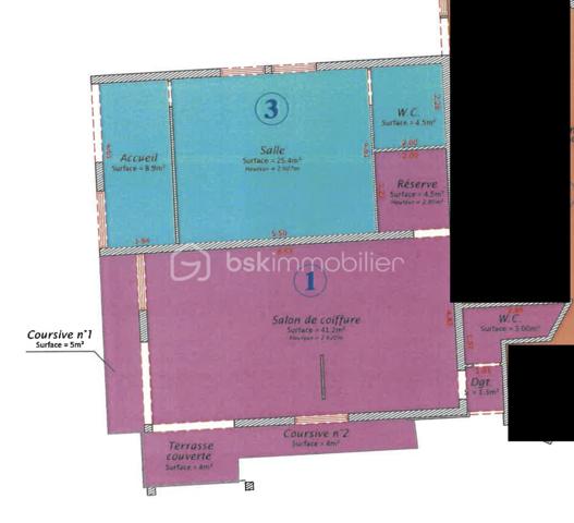 Local d activites de 86 m²