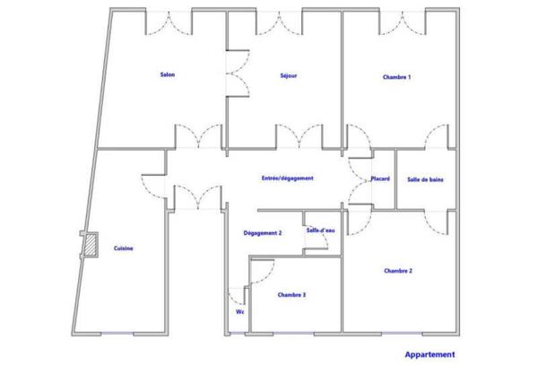Appartement 5 pièces - 35000 Rennes -  Centre Ville
