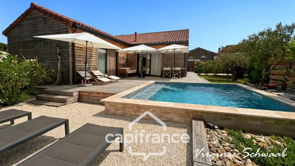 Habas, à vendre MAISON CONTEMPORAINE – 3 CHAMBRES – PISCINE – DPE A - TERRAIN CLOS