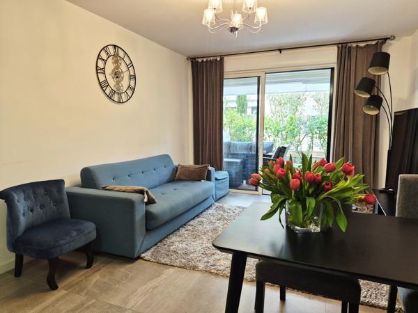 Cannes Palm Beach – 2 pièces avec jardin privatif – Résidence avec piscine
