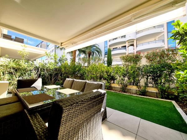 Cannes Palm Beach – 2 pièces avec jardin privatif – Résidence avec piscine