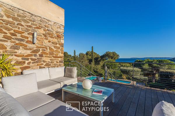 Villa vue mer cinématographique Gaou-Bénat