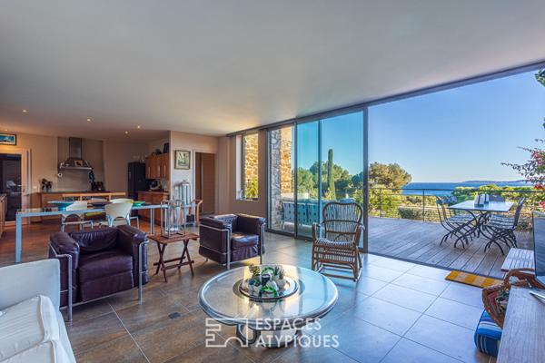 Villa vue mer cinématographique Gaou-Bénat