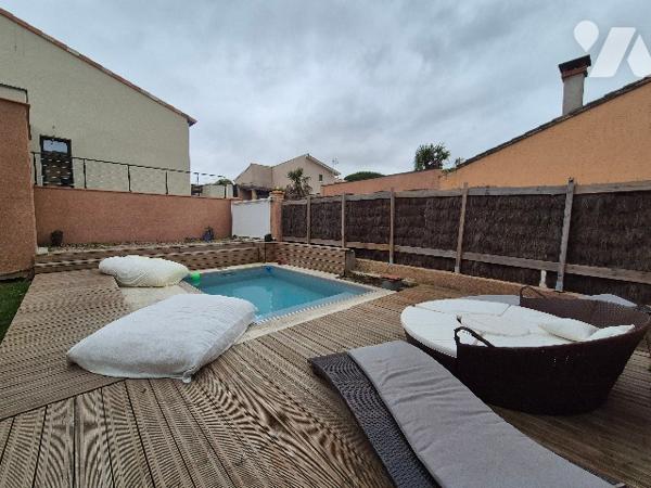 L'ISLE JOURDAIN (32600), Villa de 124m², à étage, avec jardin et garage.