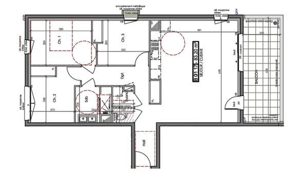 Appartement à vendre 4 pièces 83 m² Claix