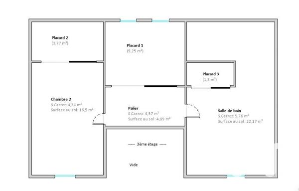 Appartement à vendre 4 pièces 71 m² Massy