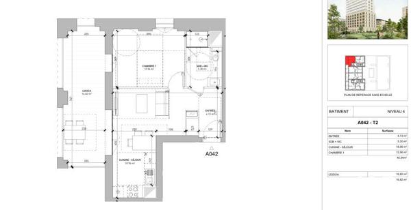 Appartement à vendre 2 pièces 40 m² Lyon 7