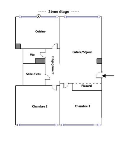 Appartement à vendre 3 pièces 54 m² Pantin