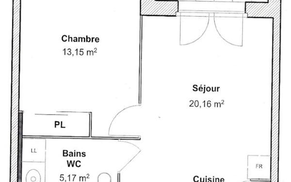 Appartement à vendre    2 pièces • 39 m2 Vénissieux