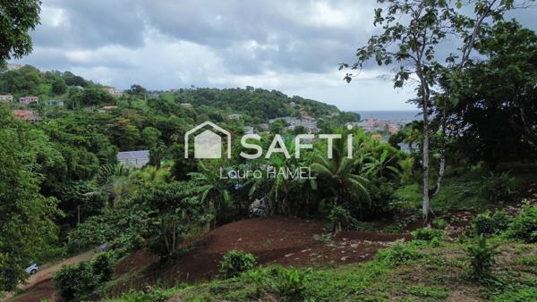 Grand terrain terrassé, vue mer, quartier calme