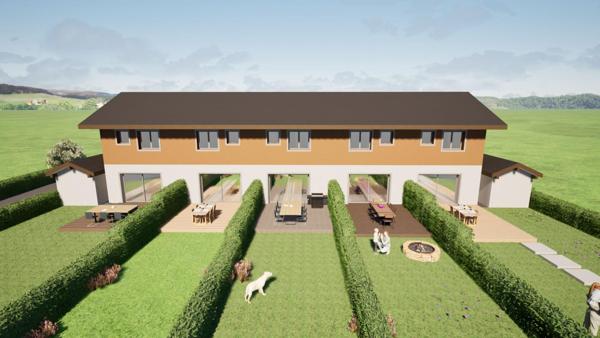 A 10 mn de THONON Villa T4 81 m² jardin 695 m²  calme et vue dégagée montagne ( 74200)