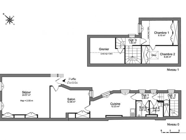 Location Appartement 3 pièces 81.36 m² - 19-21 RUE DE LA REPUBLIQUE Charleville-mezieres 08000