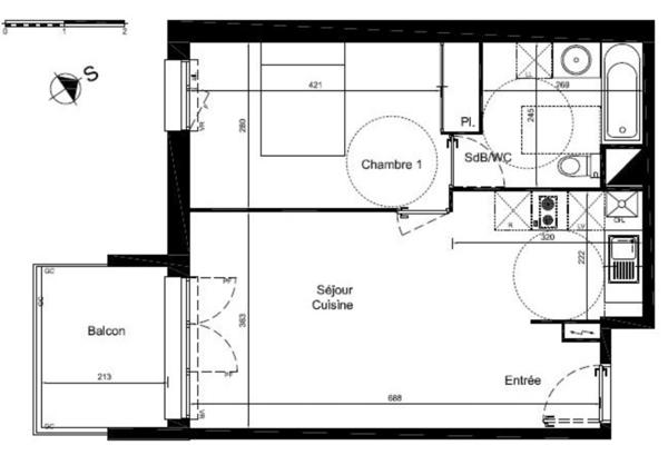 Bruges (33520) T2 Bruges