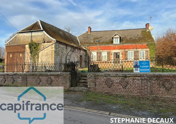 A VENDRE : Charmante fermette Thiérachienne – Grange, pâture et dépendances – Mondrepuis (02)