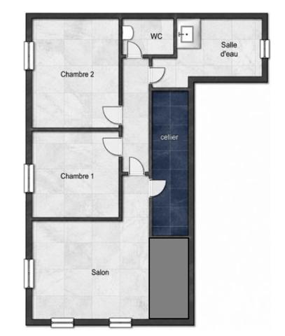 Appartement à vendre 3 pièces 56 m² Contes