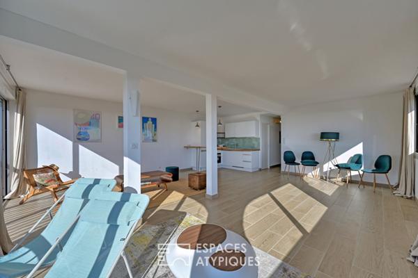 Appartement en dernier étage, vue sur la Méditerranée