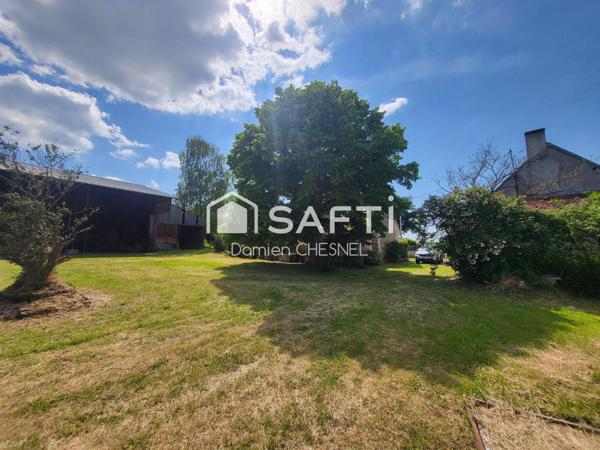 Fermette à rénover avec  terrain