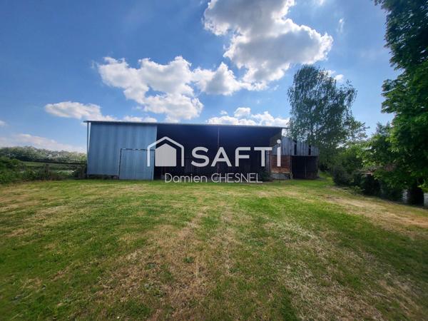 Fermette à rénover avec  terrain